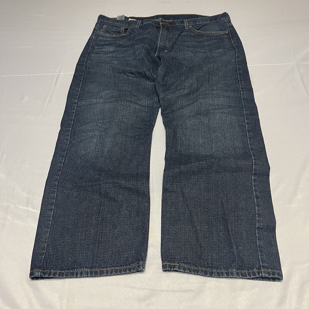 Levis 569 Loose Straight Jeans Mens Fits 38x29 Blue Denim Dark Wash Baggy